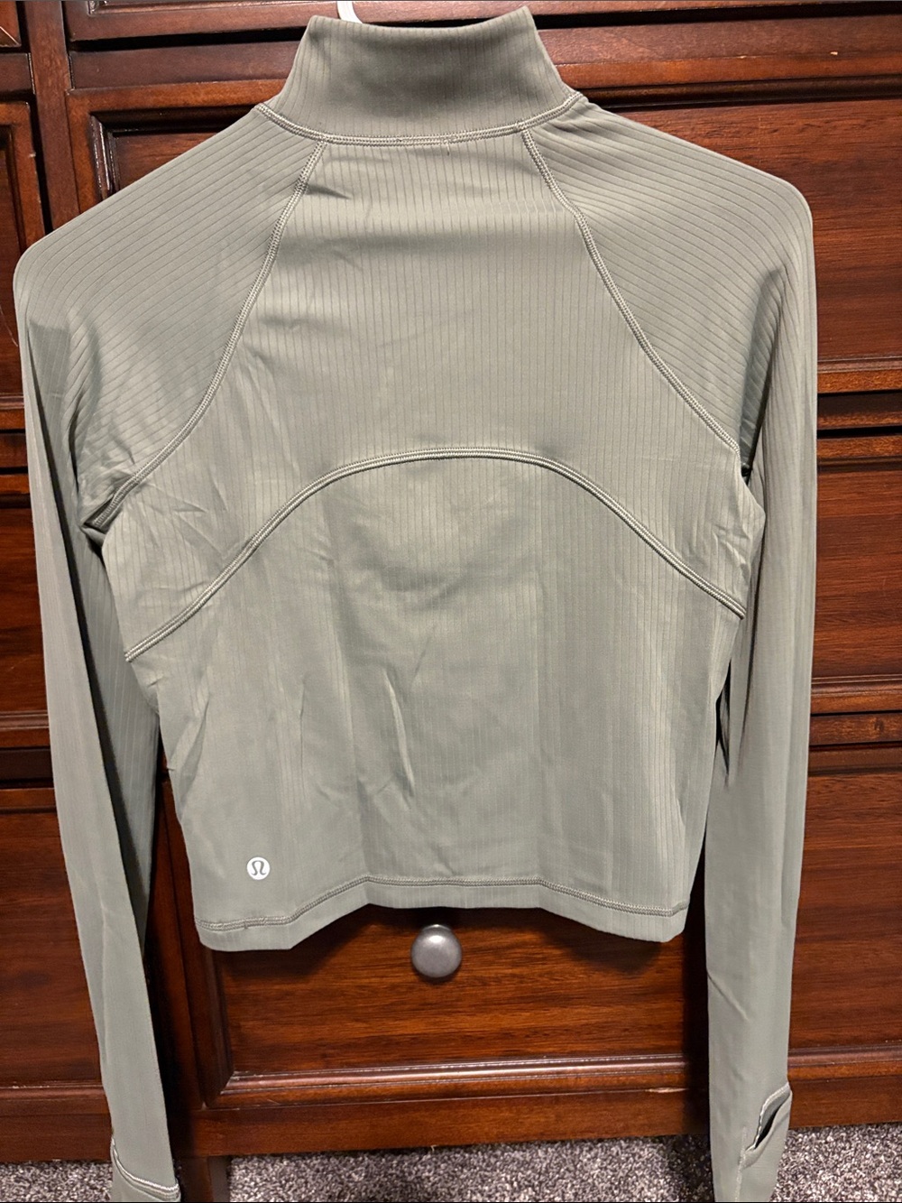 Lululemon It’s Rulu Ribbed Cropped Half Zip - Picture 6 of 7